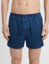 Boxer en Soie Derek Rose Woburn Navy