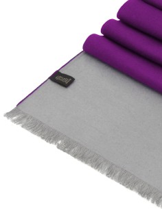 Écharpe Confort en Soie Silkeborg Lilas - Gris - Soie Brossée