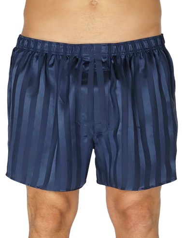 Boxer en Soie Jacquard Stripe SilkBasics