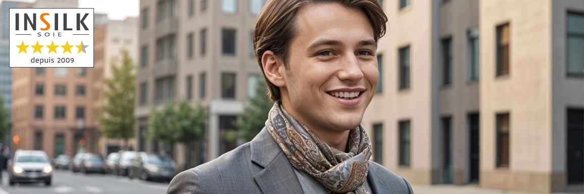 foulard en soie pour homme